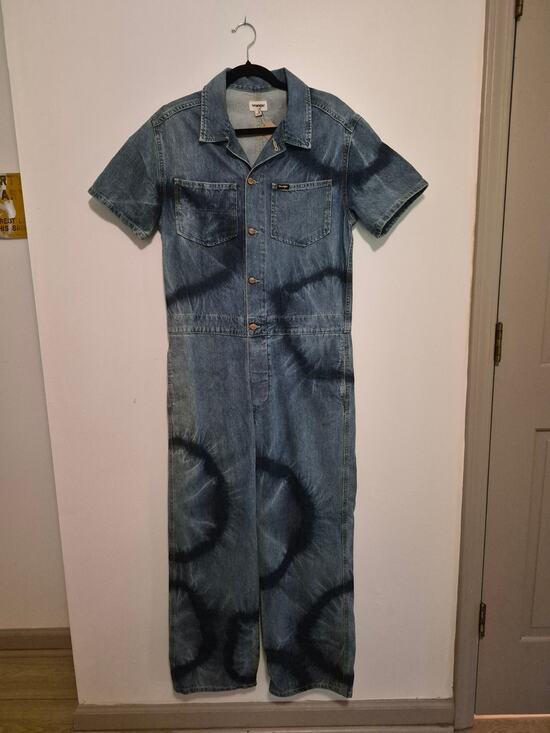 Wrangler Pants - Tie-Dye Denim Wrangler Coveralls